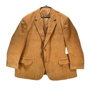 KS Signature Blazer Mens Size 58 Big Brown Corduroy Sport Coat Jacket NWT